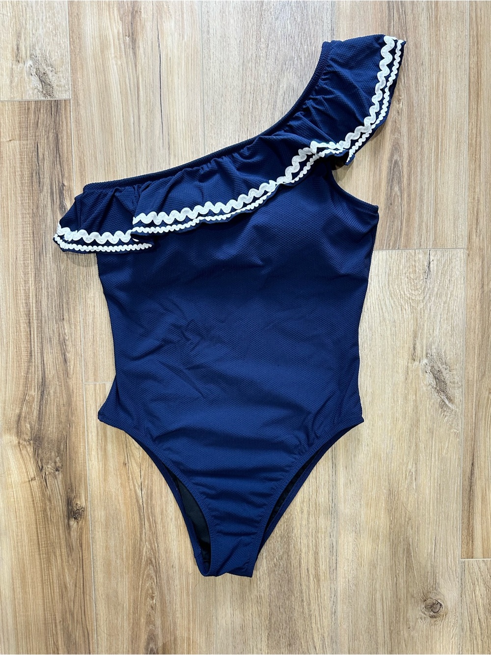 Jcrew One-Shoulder Ruffle Swimsuit